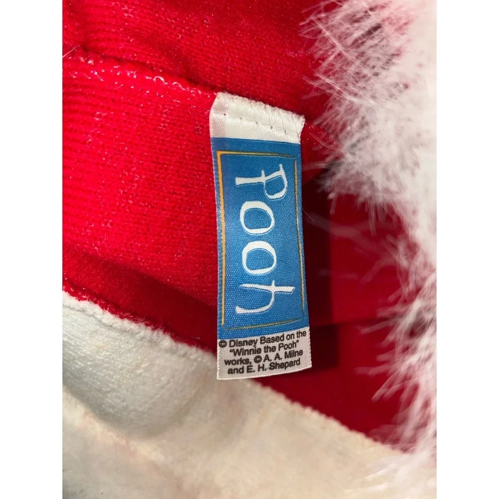 Disney Winnie the Pooh Christmas Hat anta‎ Claus One Size Vintage